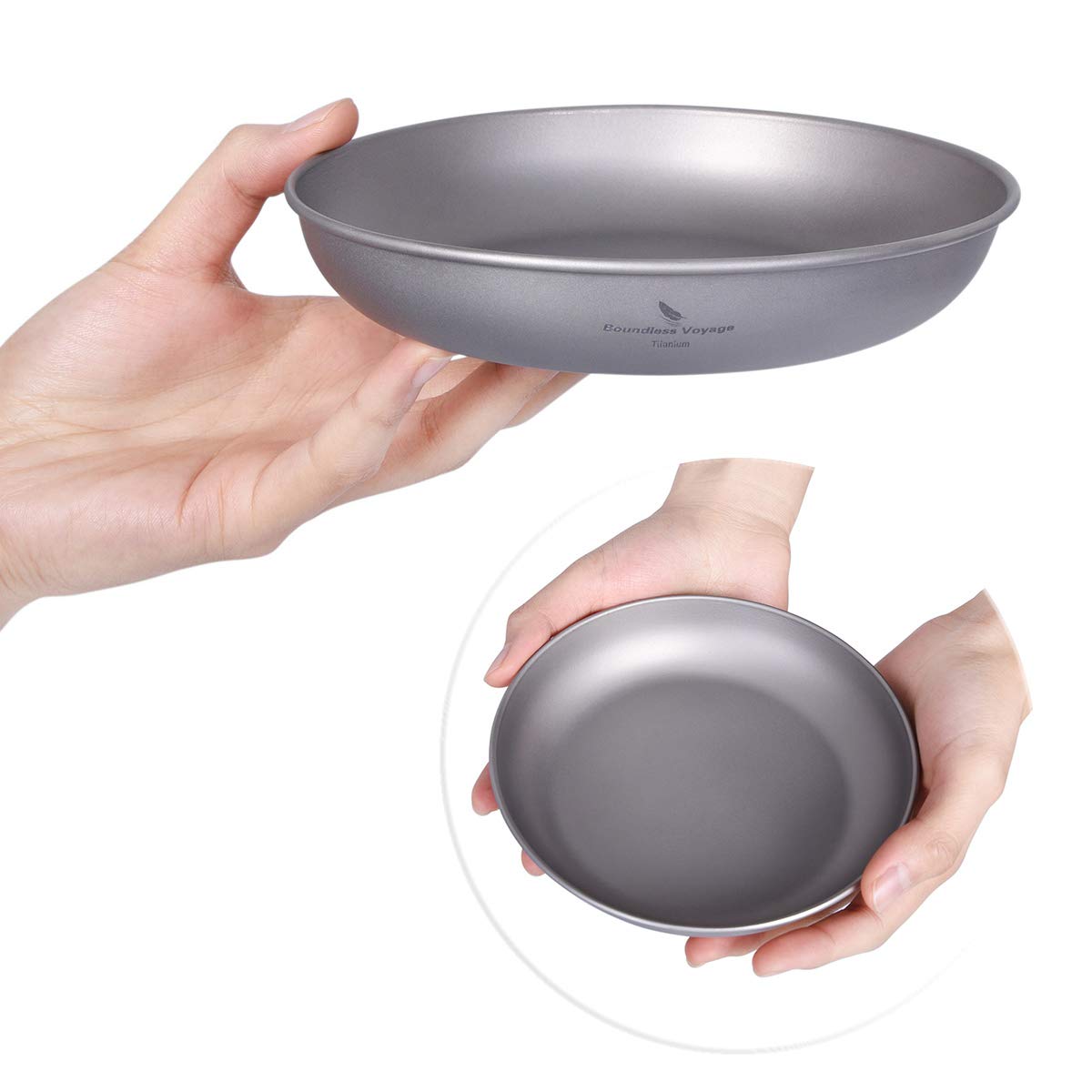 Amazon | Boundless Voyage チタン皿 ラウンド プレート 食器 皿 割れ